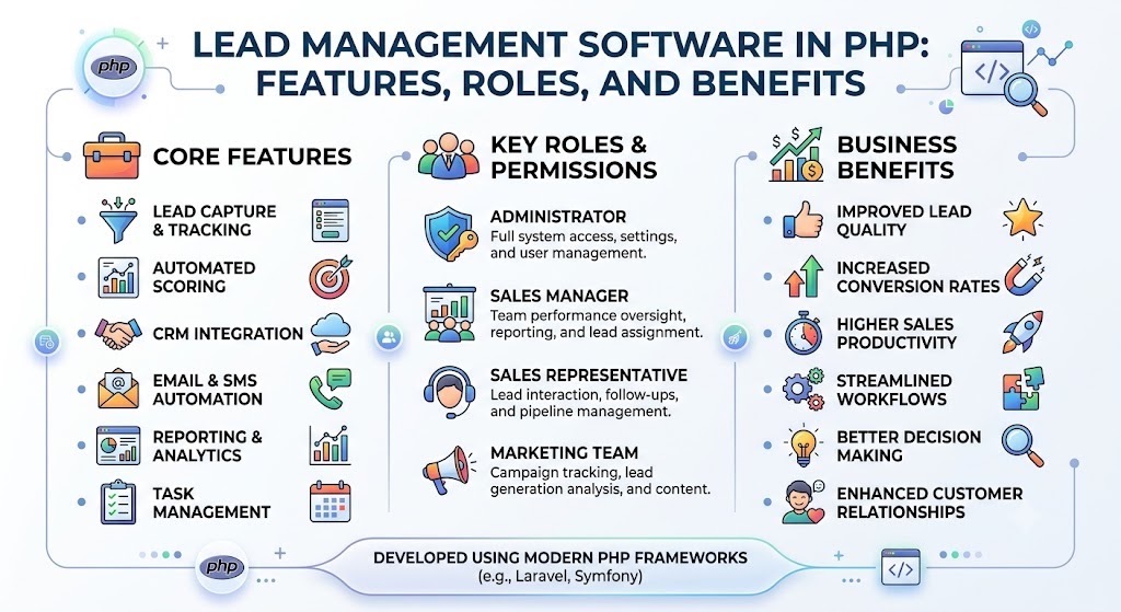 Lead Management Software in PHP: Complete Guide to Features, Roles, and Benefits