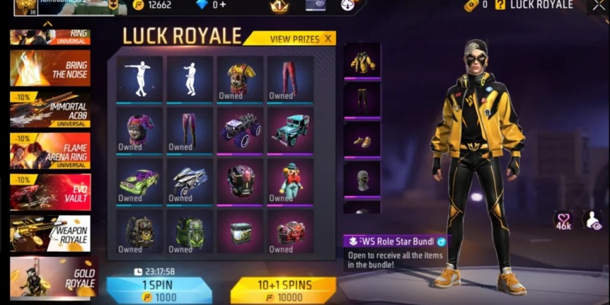 حزمة FFWS Role Star – دليل Free Fire Gold Royale